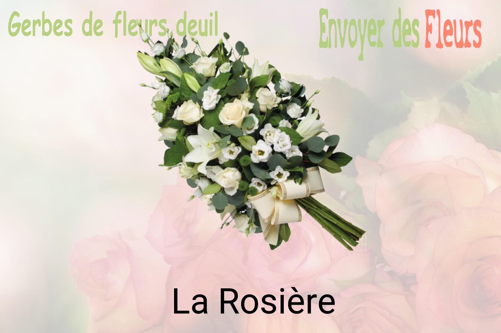 Gerbe de fleurs de deuil livrée à La Rosière